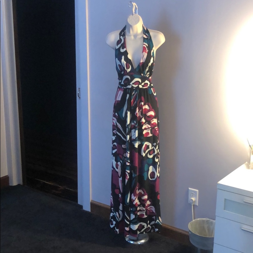 Express Colorful Halter Dress